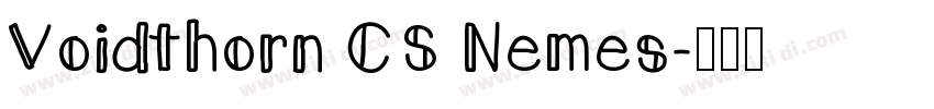 Voidthorn CS Nemes字体转换